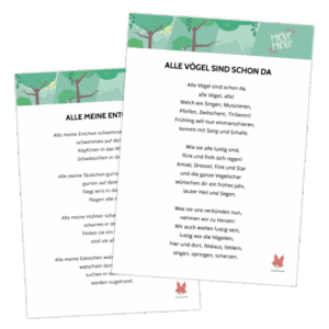 Kinderlieder Texte zum Ausdrucken